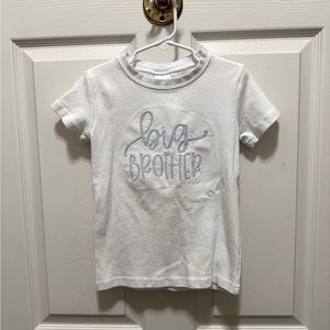 Size 5T 100% cotton “Big Brother” Embroidered T-shirt